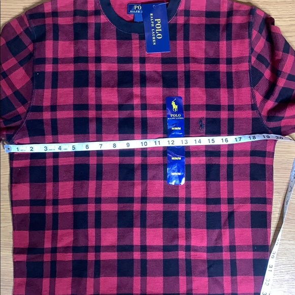 Polo Ralph Lauren Red & Black Plaid Thermal Size M - Picture 3 of 6